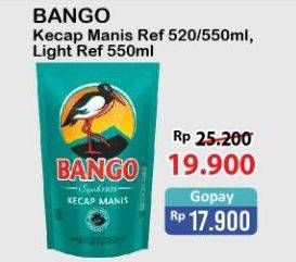 Promo Harga BANGO Kecap Manis 520/220ml, Light 550ml  - Alfamart