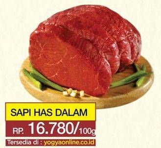 Promo Harga Daging Has Dalam (Tenderloin) per 100 gr - Yogya