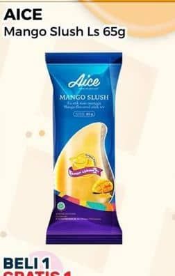 Promo Harga Aice Ice Cream Mango Slush Low Fat Less Sugar 65 gr - Alfamart