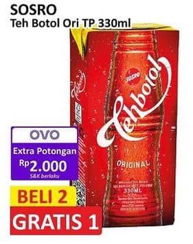 Promo Harga Sosro Teh Botol Original 330 ml - Alfamart