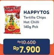 Promo Harga HAPPY TOS Tortilla Chips Hot Chili 140 gr - Indomaret