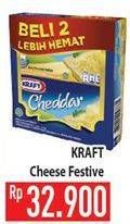 Promo Harga KRAFT Cheese Cheddar 2 pcs - Hypermart