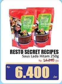 Promo Harga Resto Secret Recipes Sauce Lada Hitam 250 gr - Hari Hari