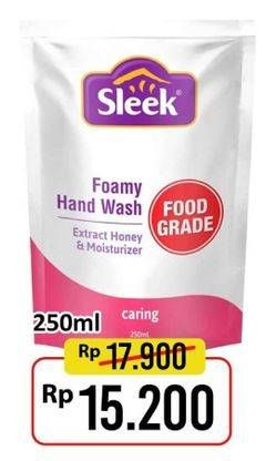 Promo Harga SLEEK Foamy Hand Wash 250 ml - Alfamart