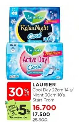 Promo Harga Laurier Active Day Cool/Laurier Relax Night Cool   - Watsons