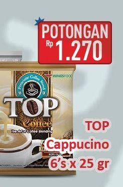 Promo Harga Top Coffee Cappuccino per 6 sachet 25 gr - Hypermart