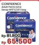 Promo Harga Confidence Adult Pants Slim & Fit Extra Absorb L8, M10 8 pcs - Indomaret