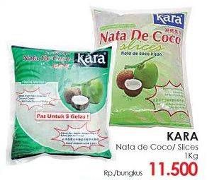 Promo Harga KARA Nata De Coco Original, Slices 1 kg - Lotte Grosir