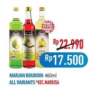 Promo Harga Marjan Syrup Boudoin Kecuali Markisa 460 ml - Hypermart