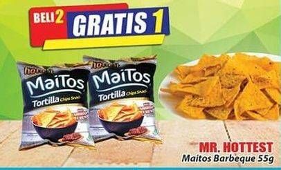 Promo Harga MR HOTTEST Maitos Tortilla Chips BBQ 55 gr - Hari Hari