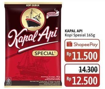 Promo Harga Kapal Api Kopi Bubuk Special 165 gr - Alfamidi