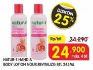 Promo Harga NATUR-E Hand Body Lotion Daily Nourishing 245 ml - Superindo