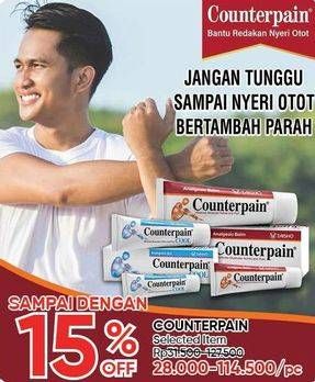 Promo Harga COUNTERPAIN Obat Gosok Cream 15 gr - Guardian