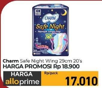 Promo Harga Charm Safe Night Wing 29cm 20 pcs - Carrefour