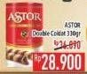 Promo Harga ASTOR Wafer Roll Double Chocolate 330 gr - Hypermart