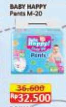 Promo Harga Baby Happy Body Fit Pants M20 20 pcs - Alfamart