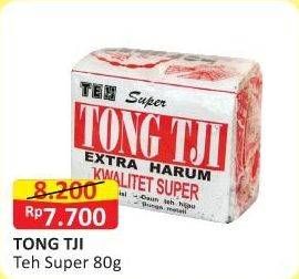 Promo Harga Tong Tji Teh Bubuk Super 80 gr - Alfamart