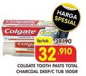 Promo Harga COLGATE Toothpaste Total Charcoal 150 gr - Superindo