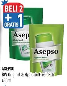 Promo Harga Asepso Body Wash Original, Hygienic Fresh 450 ml - Hypermart
