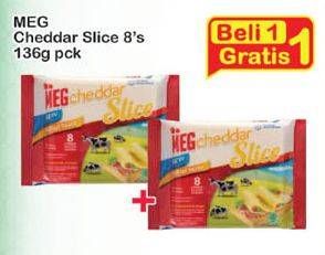 Promo Harga MEG Cheddar Slice 8 pcs - Indomaret