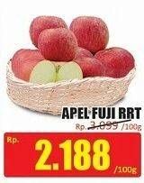 Promo Harga Apel Fuji RRT per 100 gr - Hari Hari