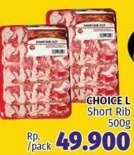 Promo Harga CHOICE L Short Rib 500 gr - LotteMart