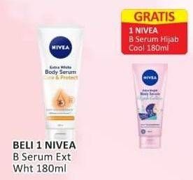 Promo Harga Nivea Body Serum Extra White Care Protect 180 ml - Alfamart