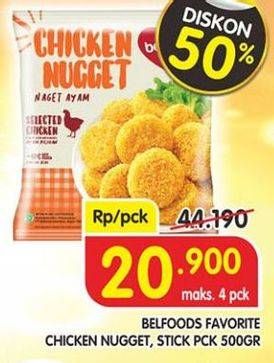 Promo Harga BELFOODS Nugget 500 gr - Superindo