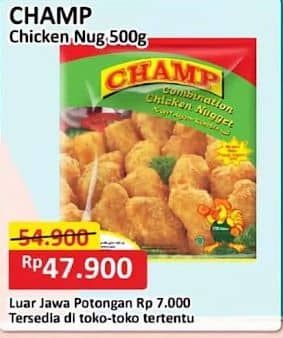 Promo Harga Champ Nugget Chicken Nugget 500 gr - Alfamart