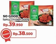 Promo Harga So Good Chicken Cuts Spicy 400 gr - Yogya