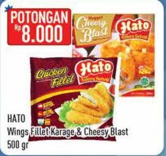 Promo Harga HATO Chicken Fillet/Cheesy Blast  - Hypermart