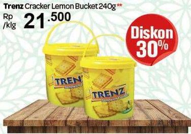 Promo Harga TRENZ Cracker Lemon Bucket 240 gr - Carrefour