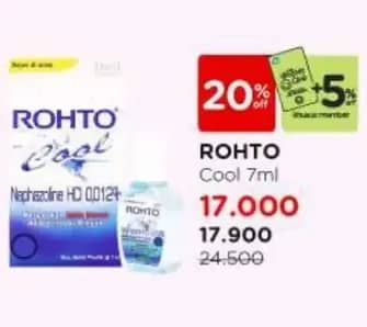 Promo Harga Rohto Obat Mata Cool 7 ml - Watsons