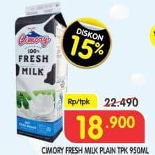 Promo Harga Cimory Fresh Milk Full Cream 950 ml - Superindo