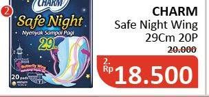 Promo Harga Charm Safe Night Wing 29cm 20 pcs - Alfamidi