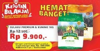 Promo Harga GULAKU Gula Tebu Premium, Kuning 1000 gr - Yogya
