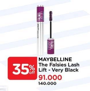 Promo Harga Maybelline The Falsies Lash Lift Waterproof Mascara 30 gr - Watsons