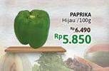 Promo Harga Cabe Paprika Hijau per 100 gr - Alfamidi