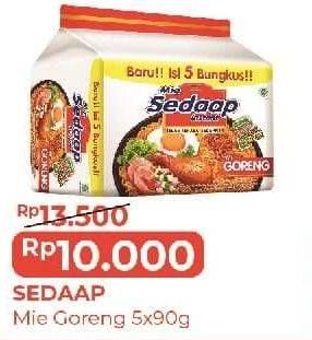 Promo Harga SEDAAP Mie Goreng per 5 pcs 90 gr - Alfamart