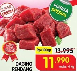 Promo Harga Daging Rendang Sapi per 100 gr - Superindo