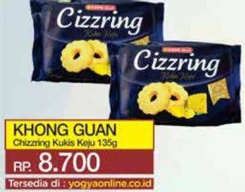 Promo Harga Khong Guan Cizzring Kukis Keju 135 gr - Yogya