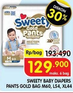 Promo Harga Sweety Gold Pants L54, M60, XL44 44 pcs - Superindo