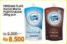 Promo Harga FRISIAN FLAG Susu Kental Manis Cokelat, Putih 280 gr - Indomaret