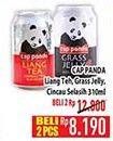 Promo Harga Cap Panda Minuman Kesehatan Liang Teh, Cincau, Cincau Selasih 310 ml - Hypermart