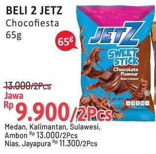 Promo Harga JETZ Stick Snack Chocofiesta 65 gr - Alfamidi