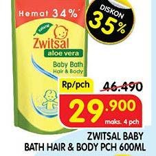 Promo Harga ZWITSAL Natural Baby Bath 2 In 1 600 ml - Superindo
