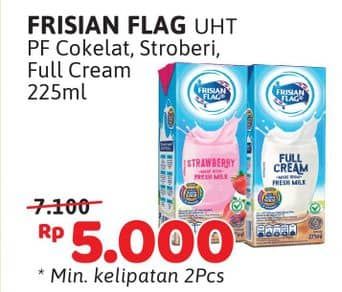 Promo Harga Frisian Flag Susu UHT Purefarm Swiss Chocolate, Strawberry, Full Cream 225 ml - Alfamidi