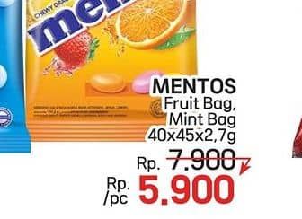 Harga Mentos Candy Fruit/Mint