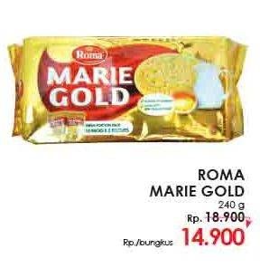 Promo Harga ROMA Marie Gold 240 gr - Lotte Grosir