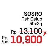 Promo Harga Sosro Teh Celup per 50 pcs 2 gr - LotteMart